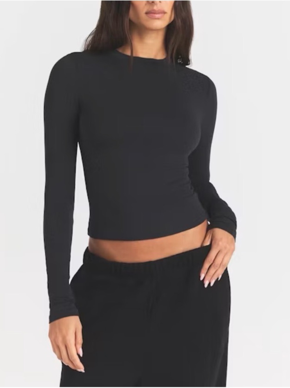 NWT SKIMS cotton jersey long sleeve
